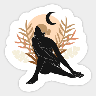 Sun Moon Goddess Sticker
